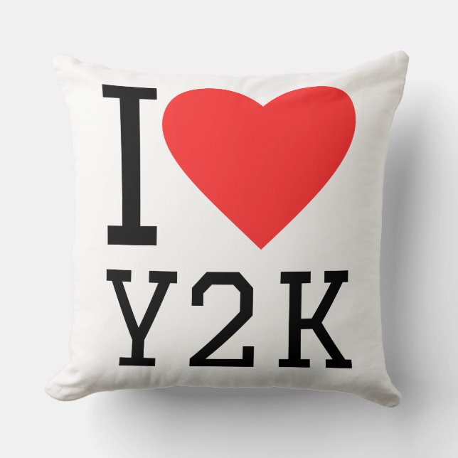 Ich liebe y2k kissen (Vorderseite)