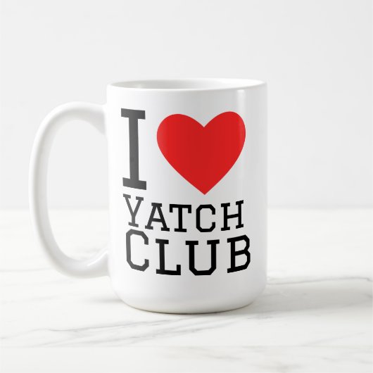 Ich liebe Yatch Club Kaffeetasse (Links)