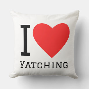 Ich liebe Yatching Kissen