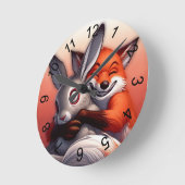 Ich Liebe Yer Buddy! Runde Wanduhr (Winkel)