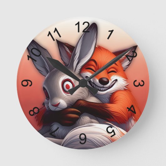 Ich Liebe Yer Buddy! Runde Wanduhr (Vorderseite)