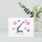 Ich Liebe Yoga cooles Design! Postkarte (Stehend Vorderseite)