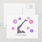 Ich Liebe Yoga cooles Design! Postkarte (Vorne/Hinten)