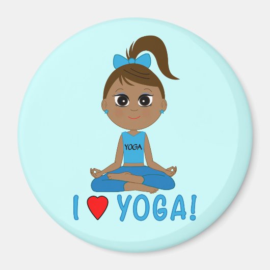 Ich Liebe Yoga! Magnet (Vorne)