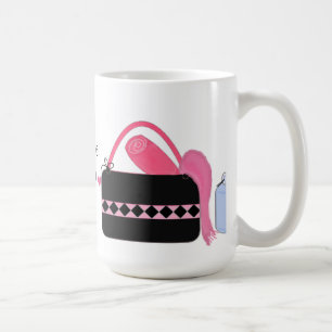 Ich liebe Yoga mit Yoga-Ausrüstung Kaffeetasse