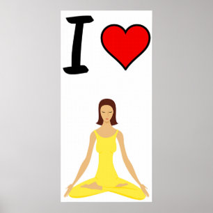 Ich liebe Yoga Poster