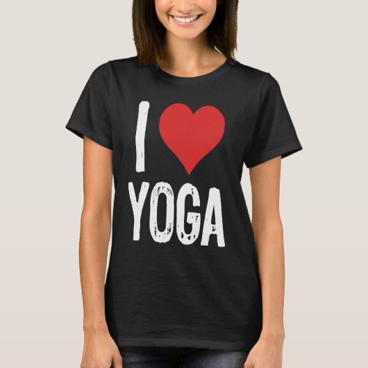 Ich liebe Yoga T-Shirt (Vorderseite)