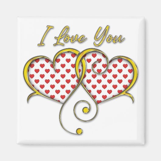 Ich liebe You Design Magnet (Vorne)