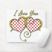 Ich liebe You Design Mousepad (Mit Mouse)