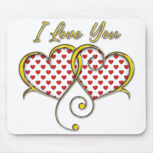 Ich liebe You Design Mousepad (Vorne)