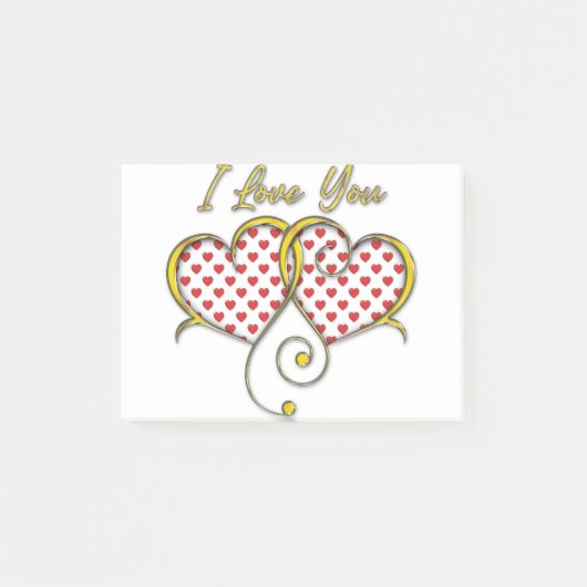 Ich liebe You Design Post-it Klebezettel (Vorderseite)
