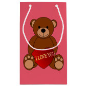 Ich Liebe You Teddy Kleine Geschenktüte (Rückseite)