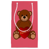 Ich Liebe You Teddy Kleine Geschenktüte (Vorderseite)