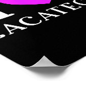 Ich liebe Zacatecas Mexiko Urlaub Poster (Ecke)