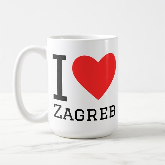 Ich liebe Zagreb  Kaffeetasse (Links)