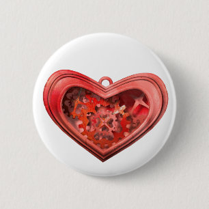 Ich liebe Zahnräder Button