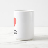 Ich liebe Zahnseide Kaffeetasse (Mittel)