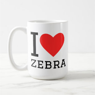Ich liebe Zebra Kaffeetasse