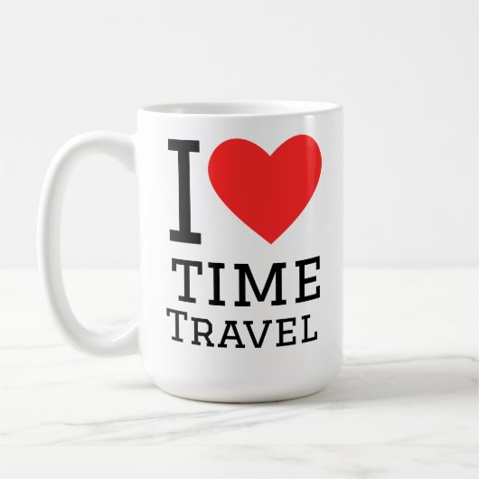 Ich liebe Zeitreisen Kaffeetasse (Links)