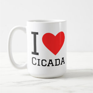 Ich liebe Zikade Kaffeetasse