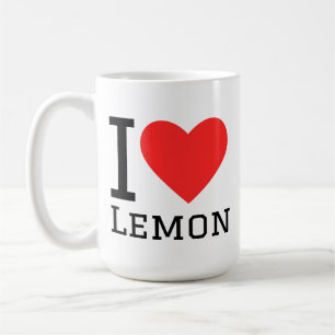 Ich liebe Zitrone Kaffeetasse