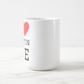Ich liebe Zitronenkuchen Kaffeetasse (Mittel)