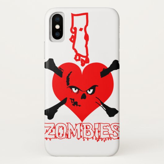 Ich Liebe Zombies Case-Mate iPhone Hülle (Rückseite)