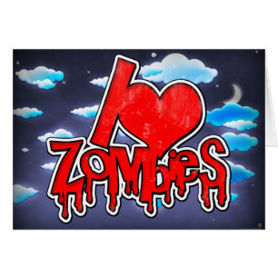Ich liebe Zombies Rot