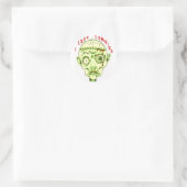 Ich Liebe Zombies Runder Aufkleber (Tasche)
