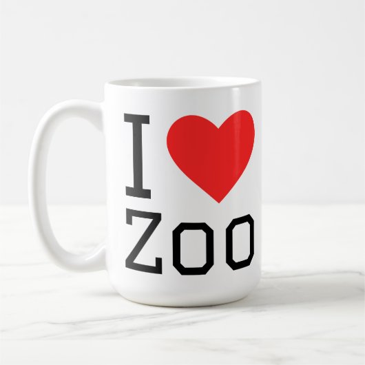 Ich liebe Zoo Kaffeetasse (Links)