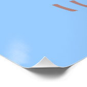 Ich Liebe zu backen! Niedlicher Cupcake Poster (Ecke)