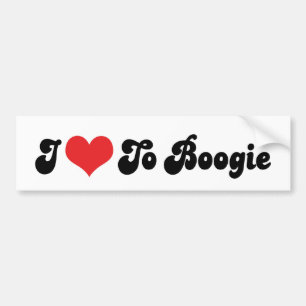 Ich Liebe zu Boogie Autoaufkleber