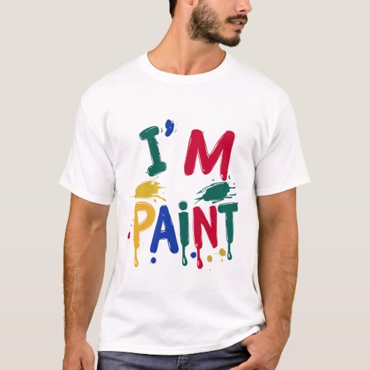 Ich Liebe zu Finger Paint Ich bin Paint Couple T-Shirt (Vorderseite)