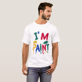 Ich Liebe zu Finger Paint Ich bin Paint Couple T-Shirt (Vorne ganz)