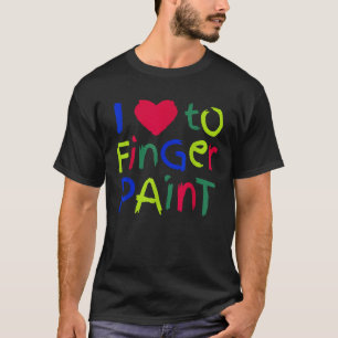 Ich Liebe zu Finger Paint Match Ich bin Paint Coup T-Shirt