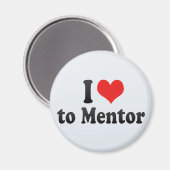 Ich Liebe zu Mentor Magnet (Vorderseite/Rückseite)