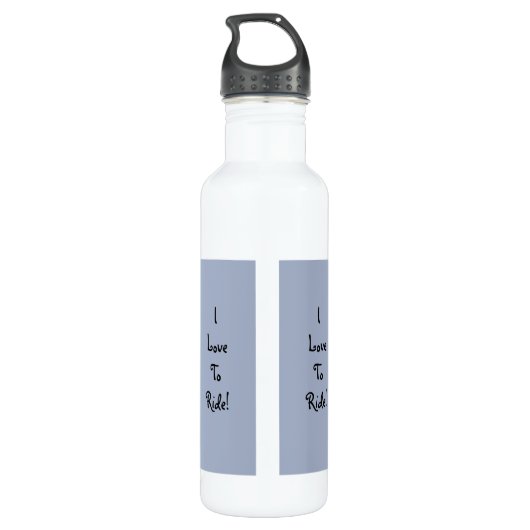 Ich Liebe zu reiten! Jäger/Jumper Horse Liberty Fl Edelstahlflasche (Rückseite)