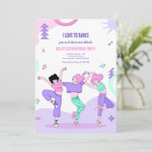 Ich Liebe zu tanzen Einladung (Stehend Vorderseite)