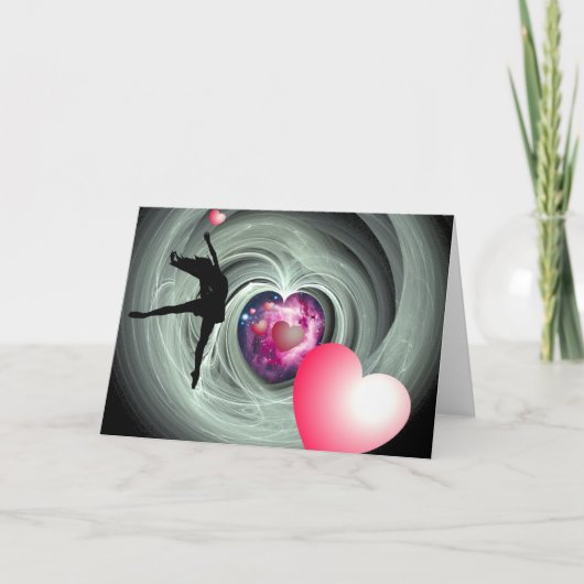 Ich Liebe zu tanzen! Feiertagskarte (Vorderseite)