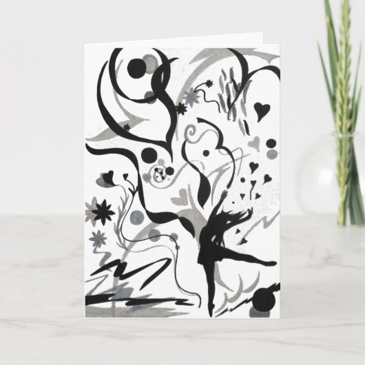 Ich Liebe zu tanzen! Karte (Vorderseite)