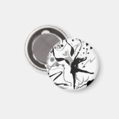 Ich Liebe zu tanzen Magnet (Vorderseite/Rückseite)