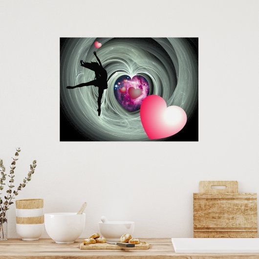 Ich Liebe zu tanzen! Poster (Küche)