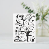 Ich Liebe zu tanzen! Postkarte (Stehend Vorderseite)