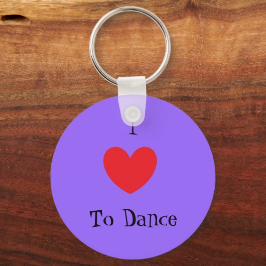Ich Liebe zu tanzen, Schlüsselanhänger (Vorderseite)