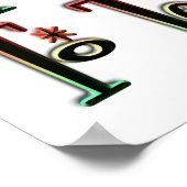 Ich Liebe zu unterrichten Poster (Ecke)