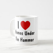 Ich Liebe Zuhause unter dem Hammer Kaffeetasse (Vorderseite Links)