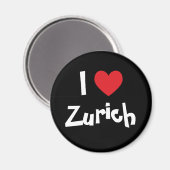 Ich liebe Zürich Magnet (Vorderseite/Rückseite)
