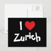 Ich liebe Zürich Postkarte (Vorne/Hinten)