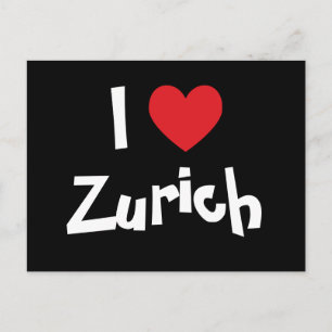 Ich liebe Zürich Postkarte
