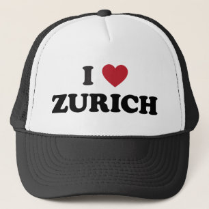 Ich liebe Zürich Schweiz Truckerkappe
